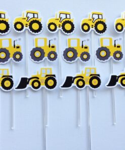 30 toppers para docinhos - Trator