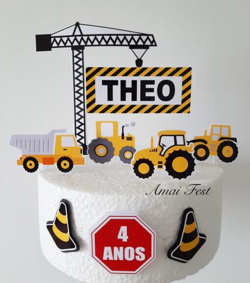 Topo de bolo  - Trator